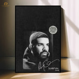 Drake Graham- Scorpion Album  - Music Artist - Premium Wall Art