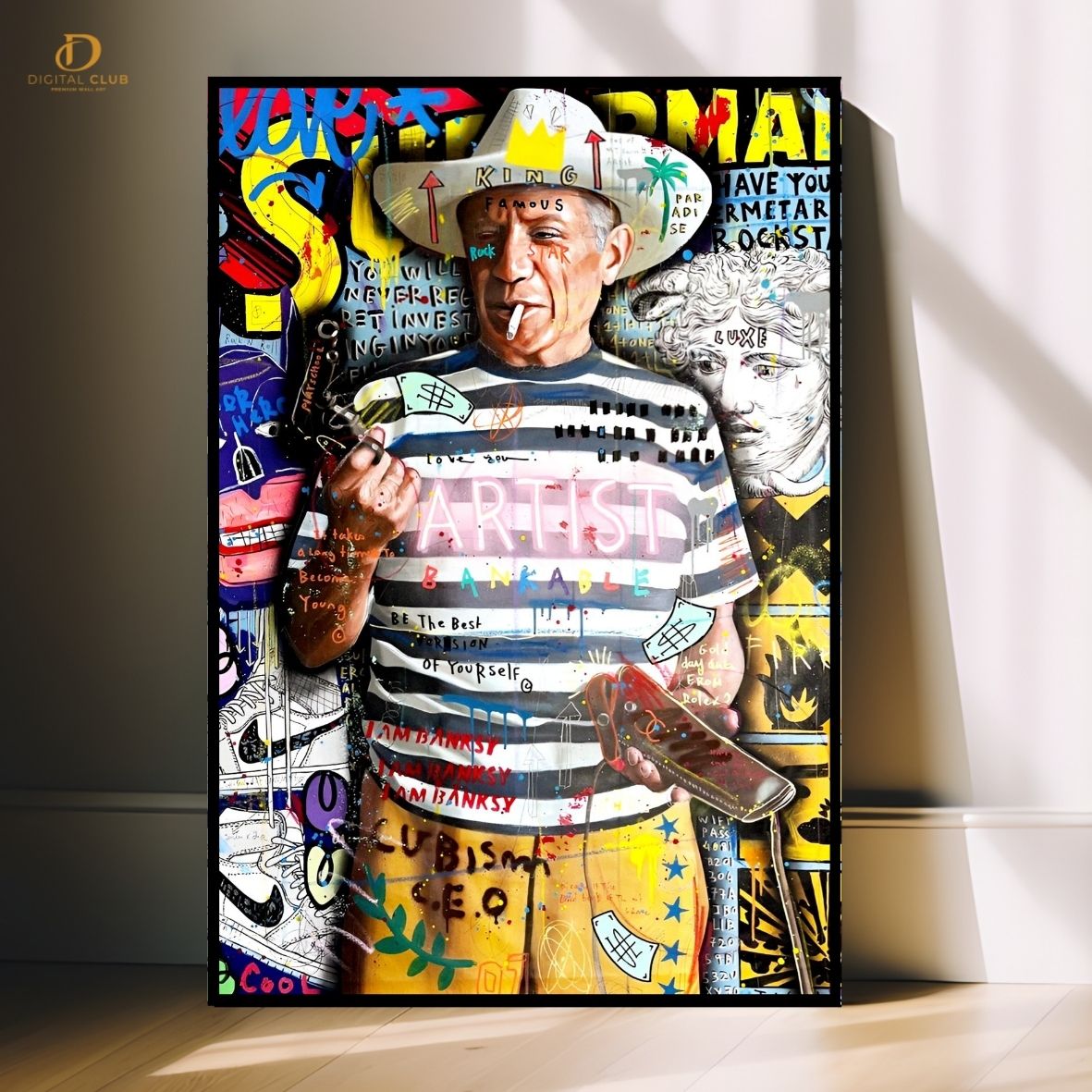 Pablo Picasso- Artist- Premium Wall Art - Art Digital Club