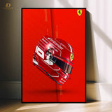 Ferrari F1 Helmet -Cars- Premium Wall Art - Art Digital Club