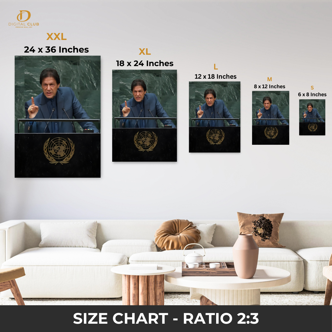 Imran Khan 7 - Pakistan - Premium Wall Art