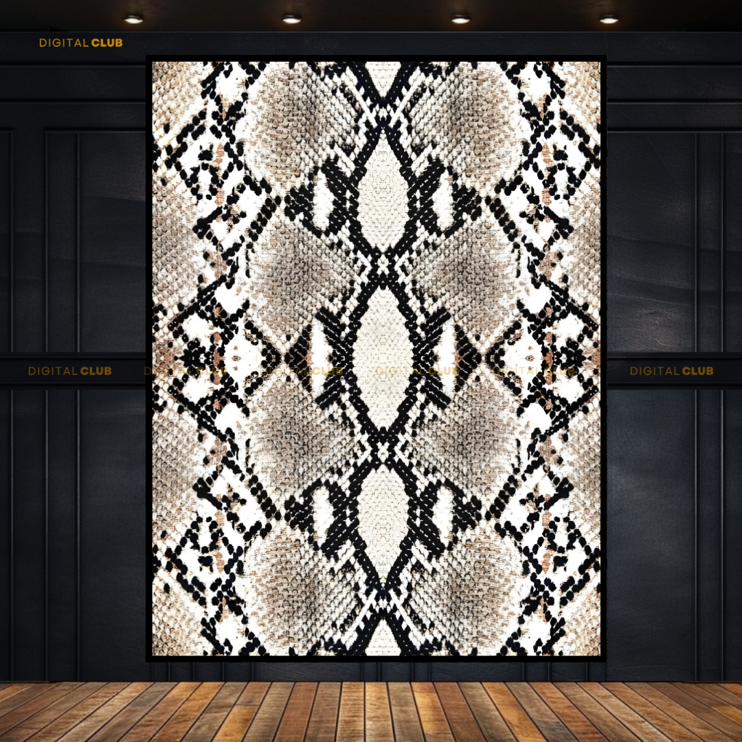 Snake Pattern - Animal Pattern - Premium Wall Art