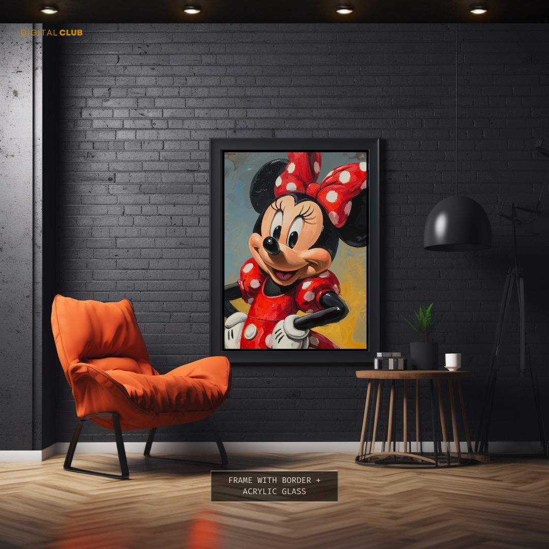 Minnie Mouse Disney Painting 3 Premium Wall Art