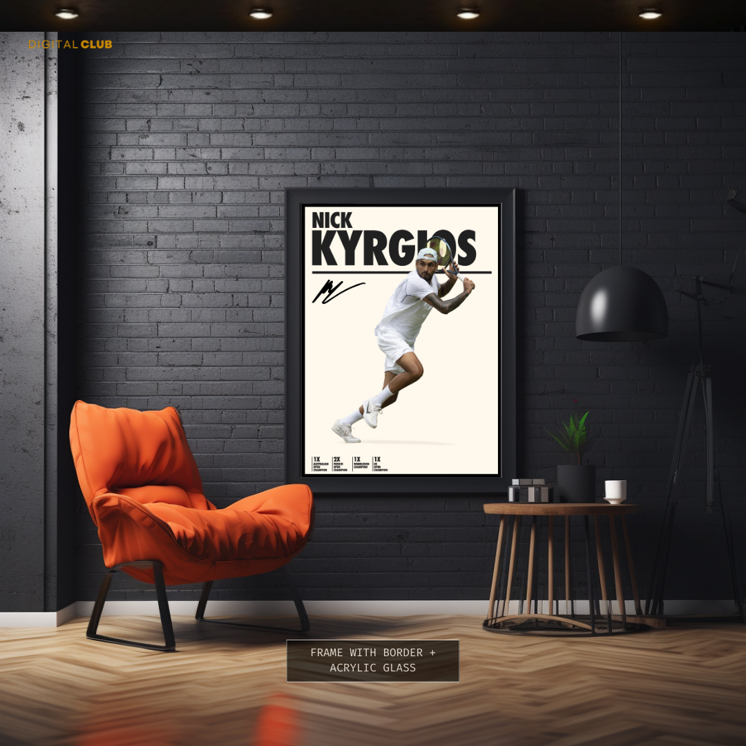 Nick Kyrgios Artwork - Premium Wall Art