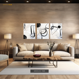 Abstract Art 8 - 3 Panel Wall Art