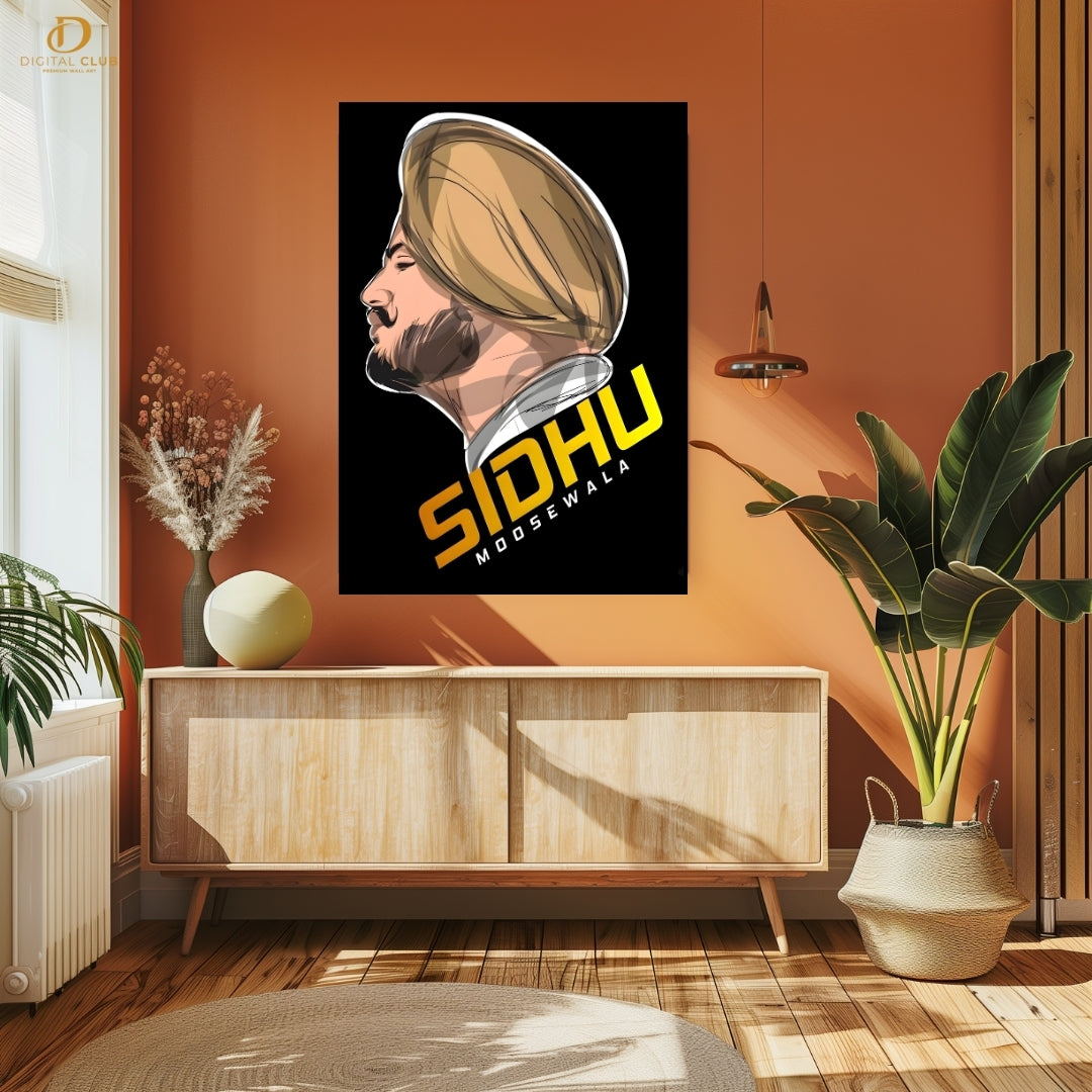 Sidhu Moosewala - Music Artist - Premium Wall Art