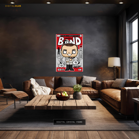 James Bond 007 Funko Pop Art Premium Wall Art