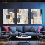 Abstract Art 9 - 3 Panel Wall Art