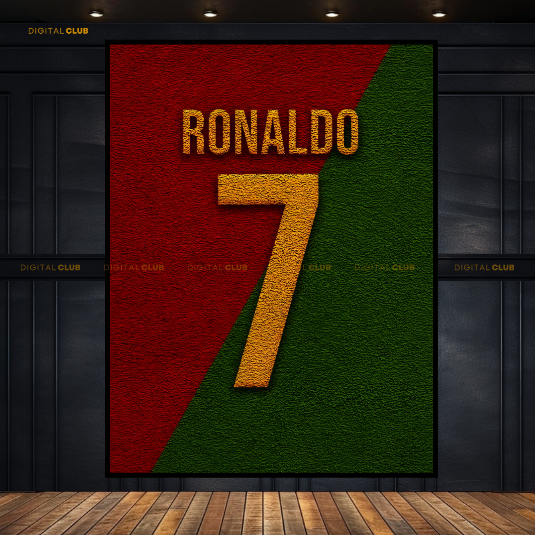 CR7 Shirt - Football - Premium Wall Art