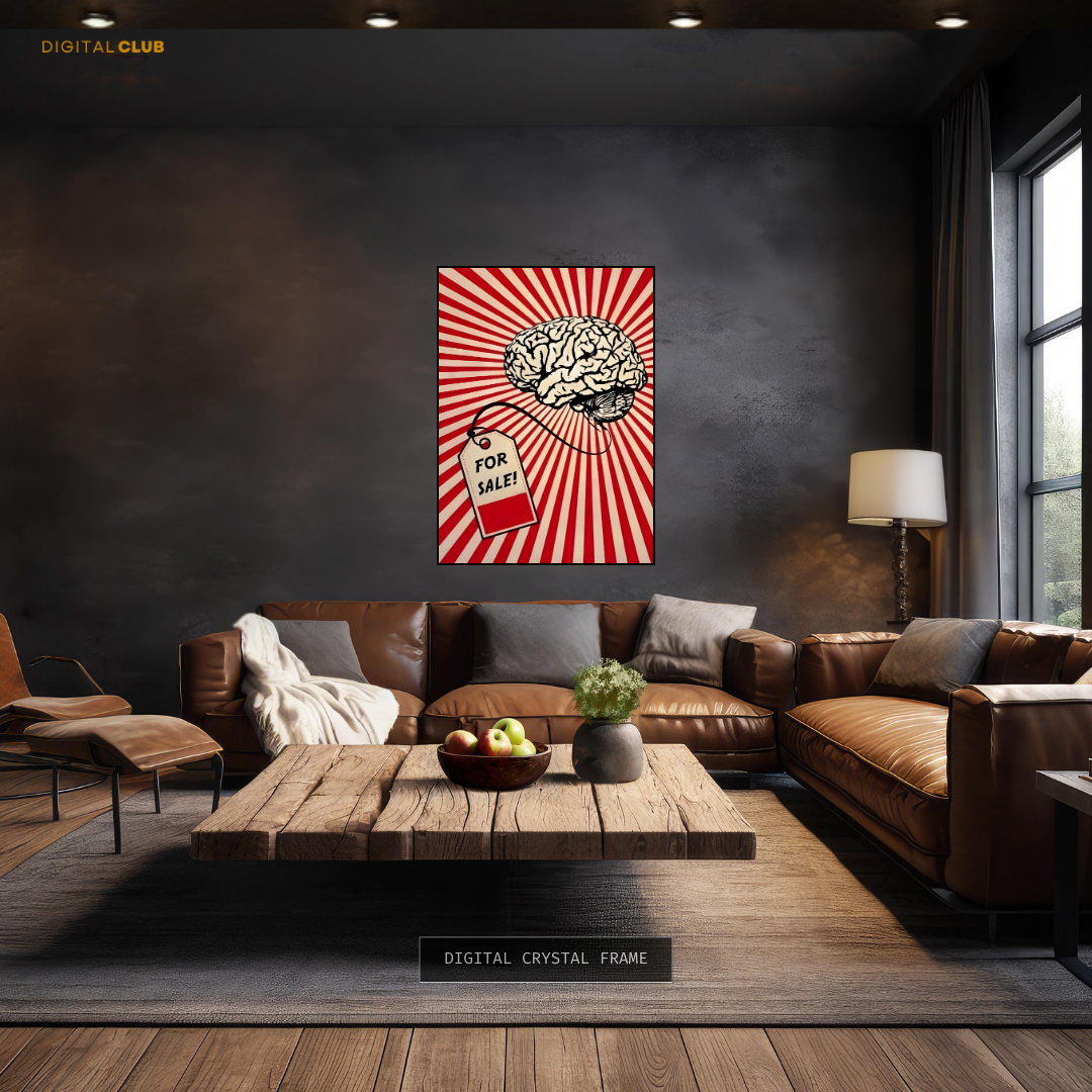 Brains for Sale Premium Wall Art