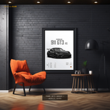 Porsche 911 GT3 RS- Artwork - Premium Wall Art