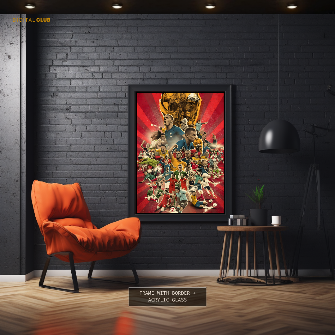 Football Superstars World Cup Premium Wall Art