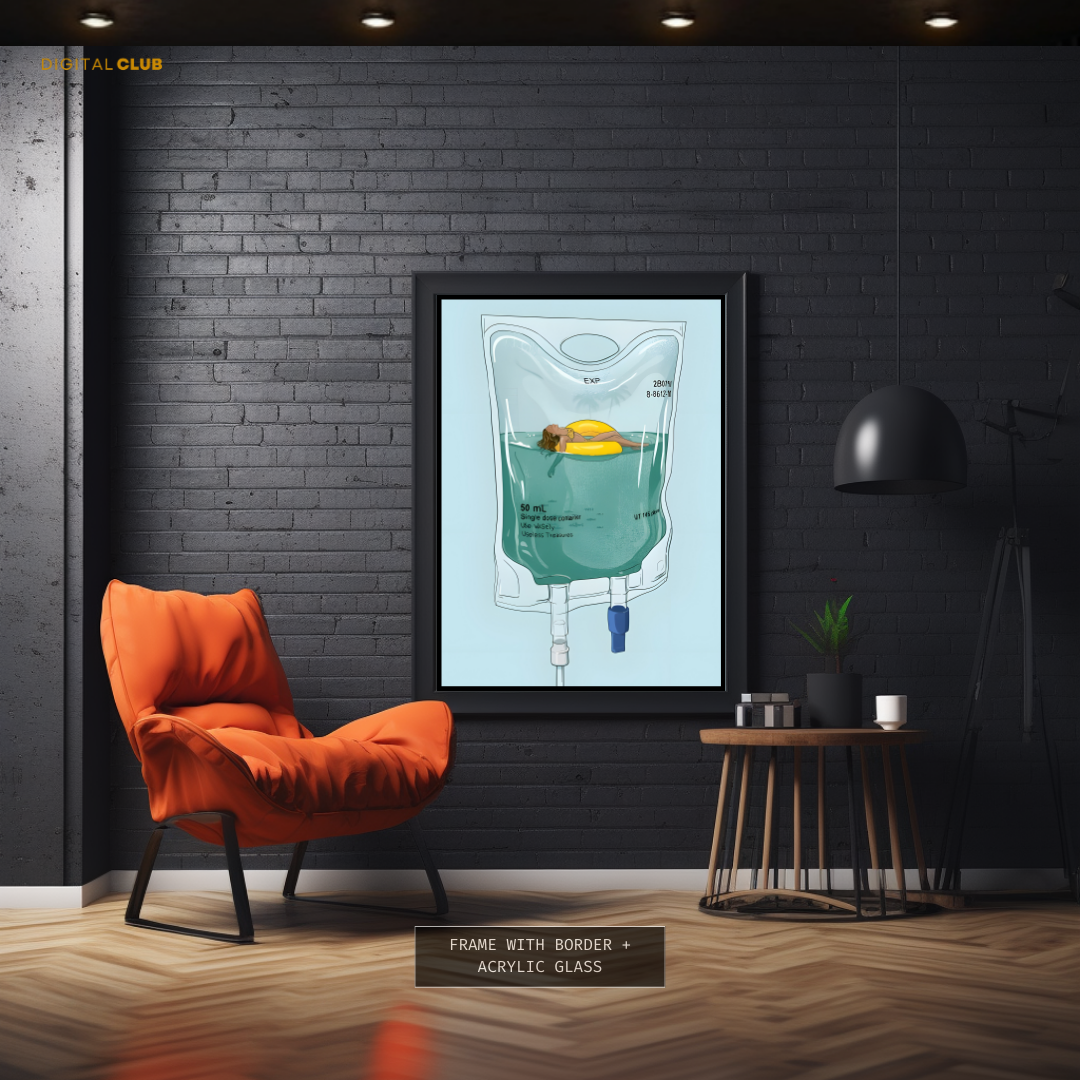 IV Drip - Artwork - Premium Wall Art