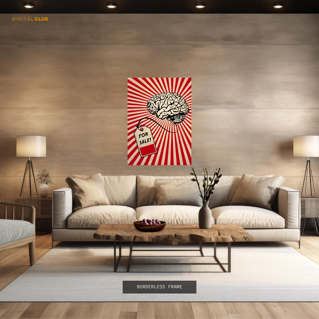 Brains for Sale Premium Wall Art