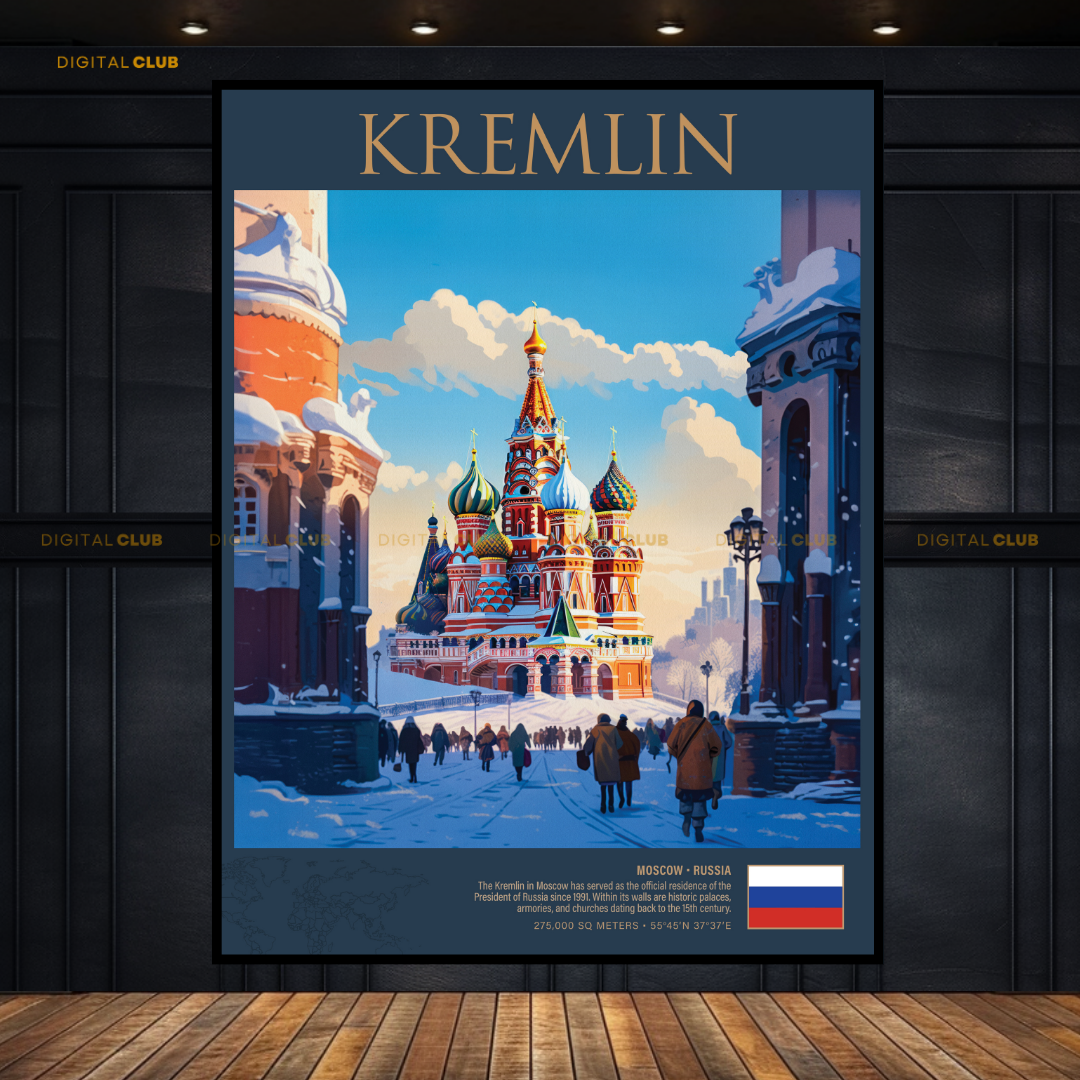 Kremlin RUSSIA Premium Wall Art