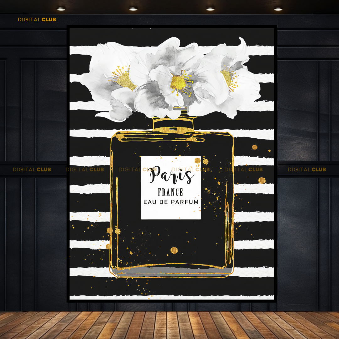 Paris Perfume Bottle Premium Wall Art