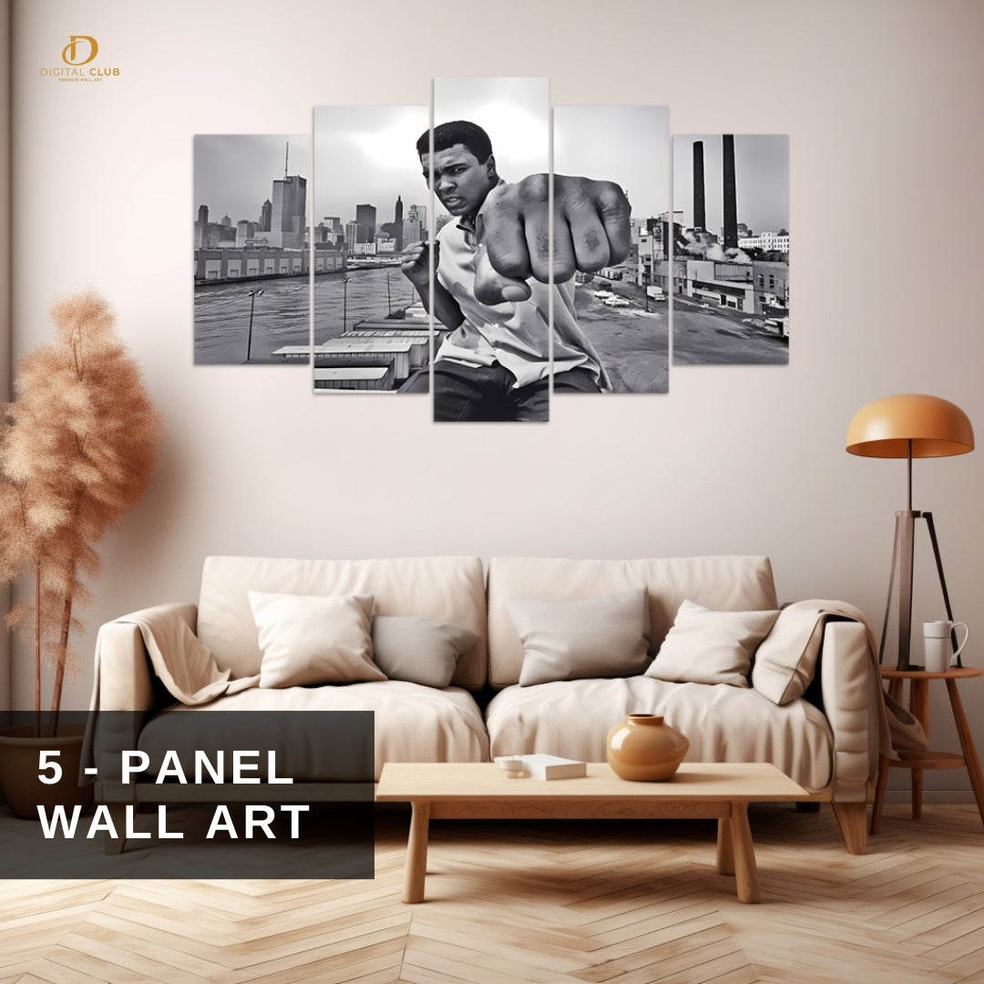 Muhammad ALI - Boxing - 5 Panel Wall Art