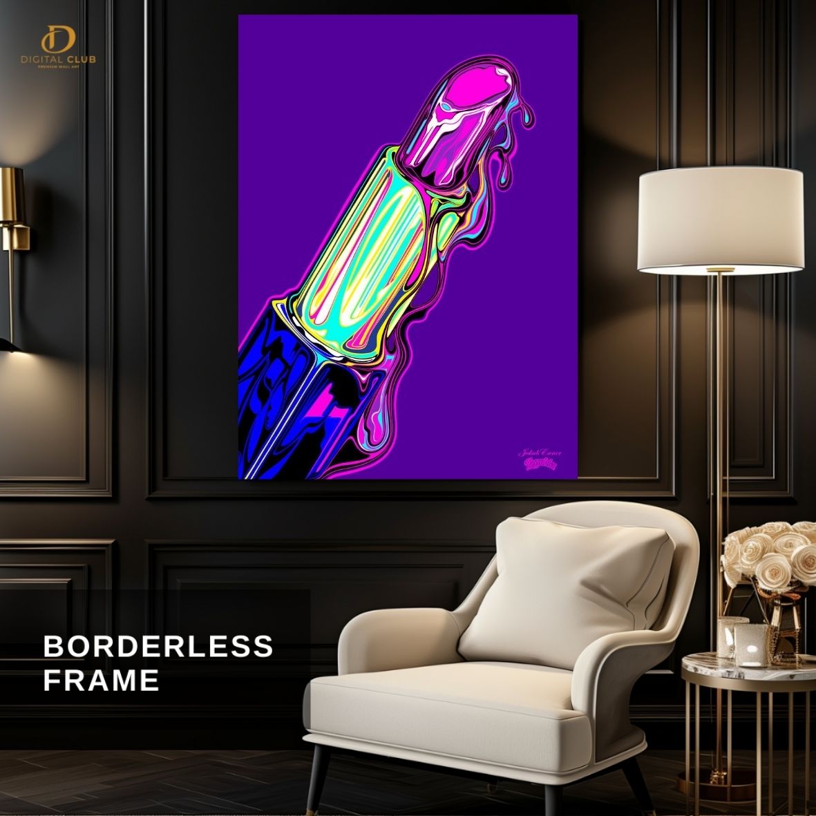 Lipstick Artwork -Trendy- Premium Wall Art - Art Digital Club