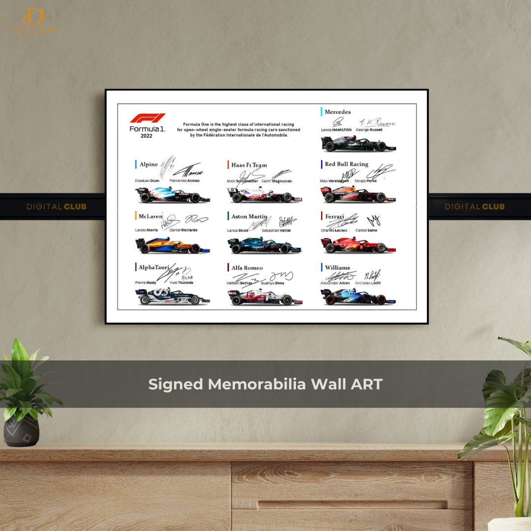 Formula 1 - Signed Memorabilia - Wall Art