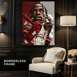 Travis Scott 8 -Music Artist- Premium Wall Art