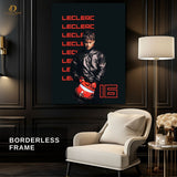 Leclerc 16- F1 Car- Premium Wall Art - Art Digital Club