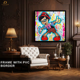 Pinocchio - POP ART - Square Wall Art