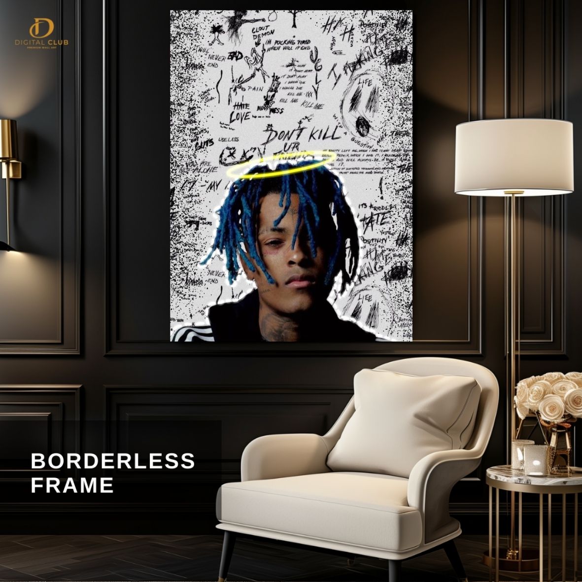 XXX Tentacion - Music  - Premium Wall Art