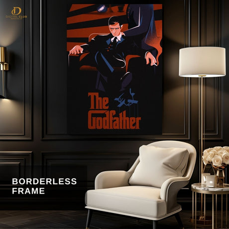 The God Father Cartoon - Movie- Premium Wall Art