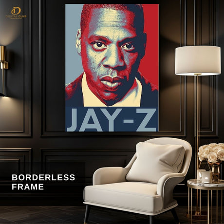 Jay Z  - Music Artist - Premium Wall Art