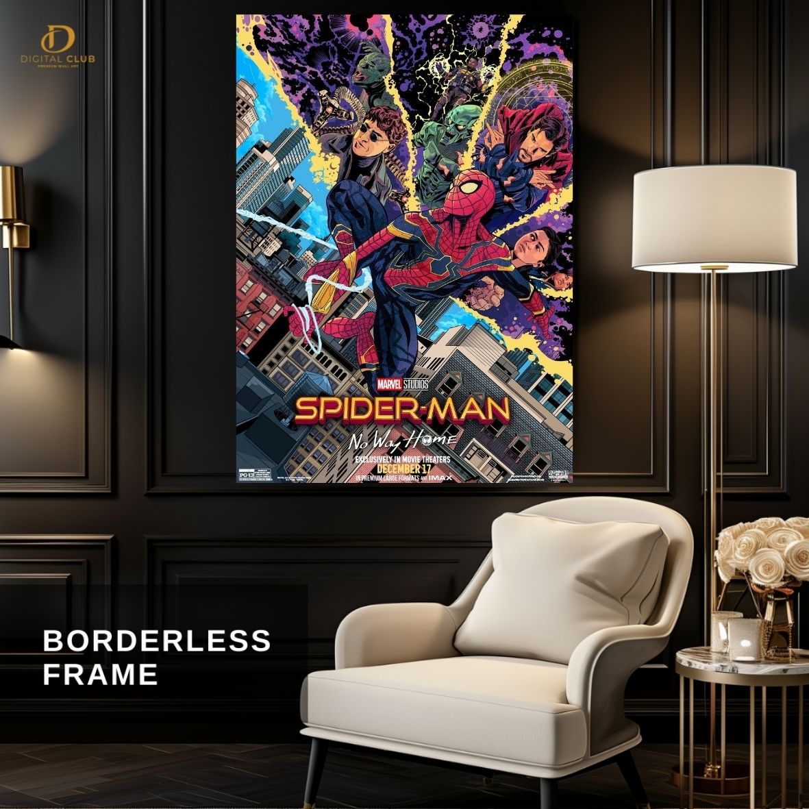 SpiderMan No Way Home- Movie - Premium Wall Art