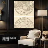 World Maps 2 -Sketch- Premium Wall Art - Art Digital Club