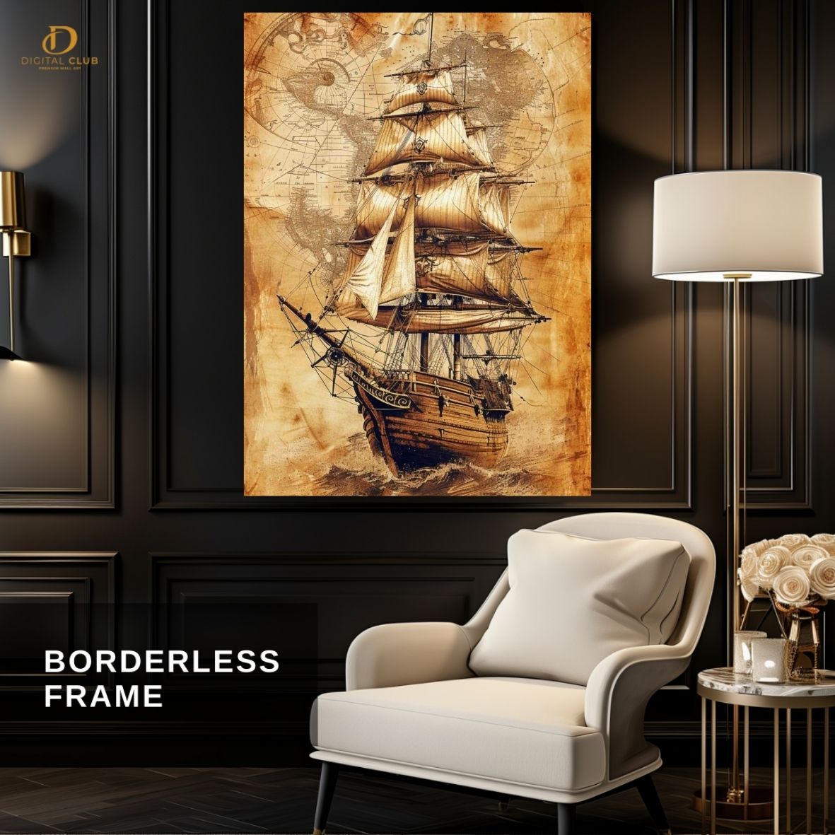 SUBMARRINE - VINATGE SHIP - Premium Wall Art