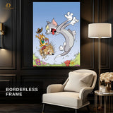 Tom and Jerry 2 - Cartoon - Premium Wall Art