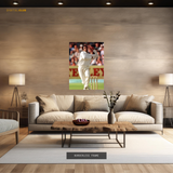 Wasim Akram Bowling Premium Wall Art