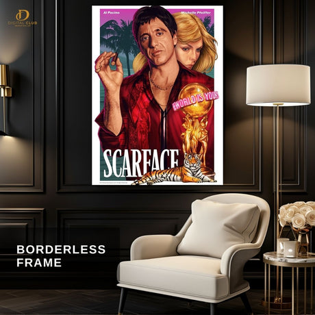 Scarface Poster - Movie- Premium Wall Art