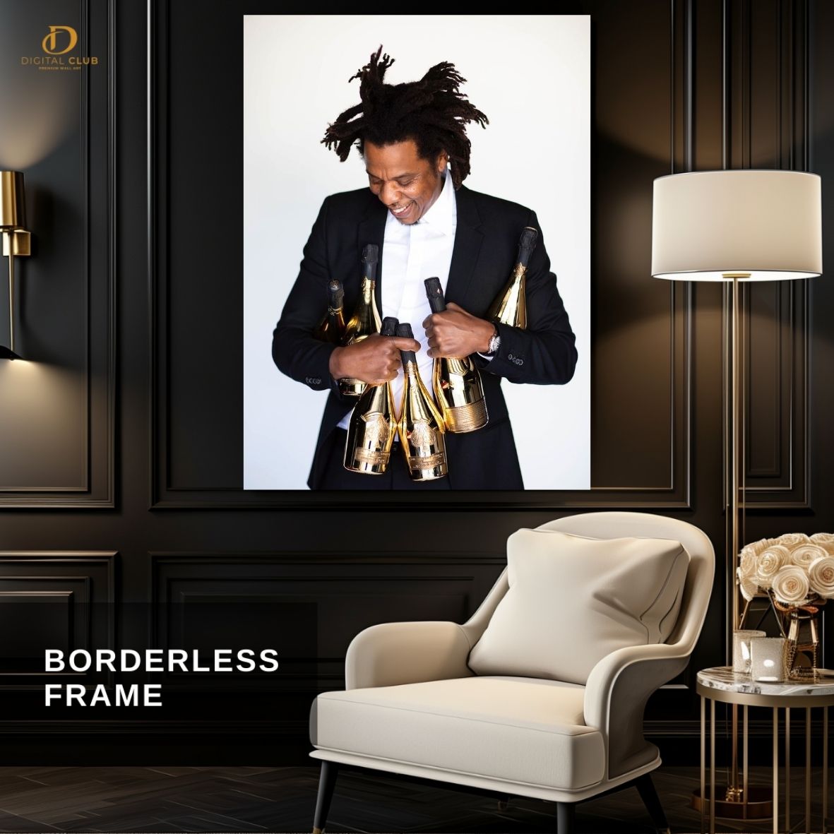 Jay-Z 2  - Music Artist- Premium Wall Art