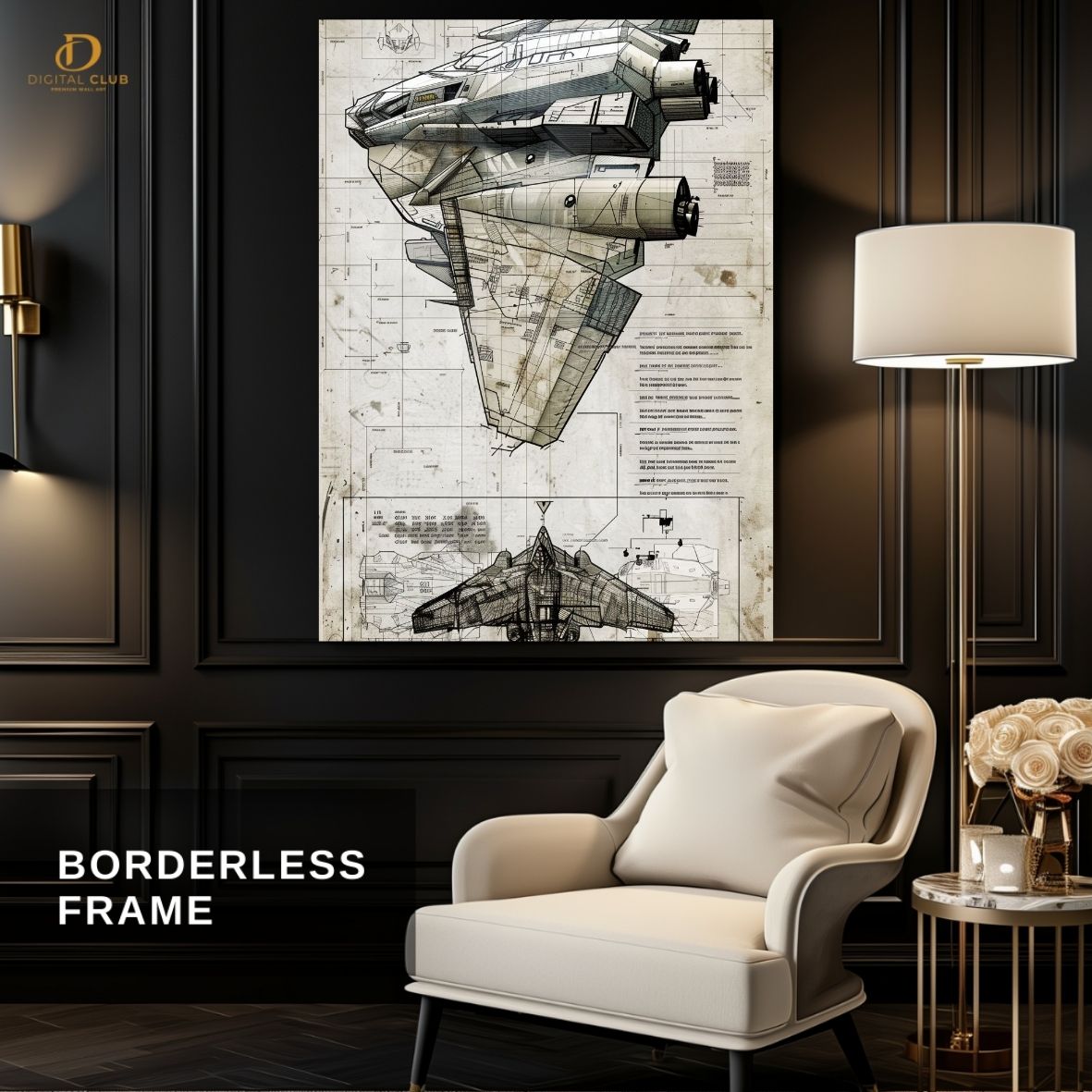 Fighter Plane- Premium Wall Art - Art Digital Club
