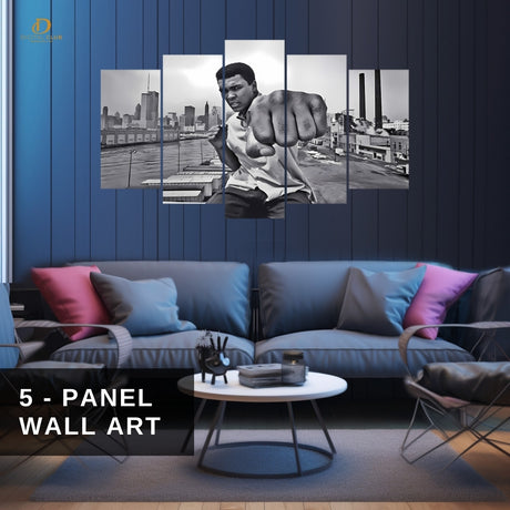 Muhammad ALI - Boxing - 5 Panel Wall Art