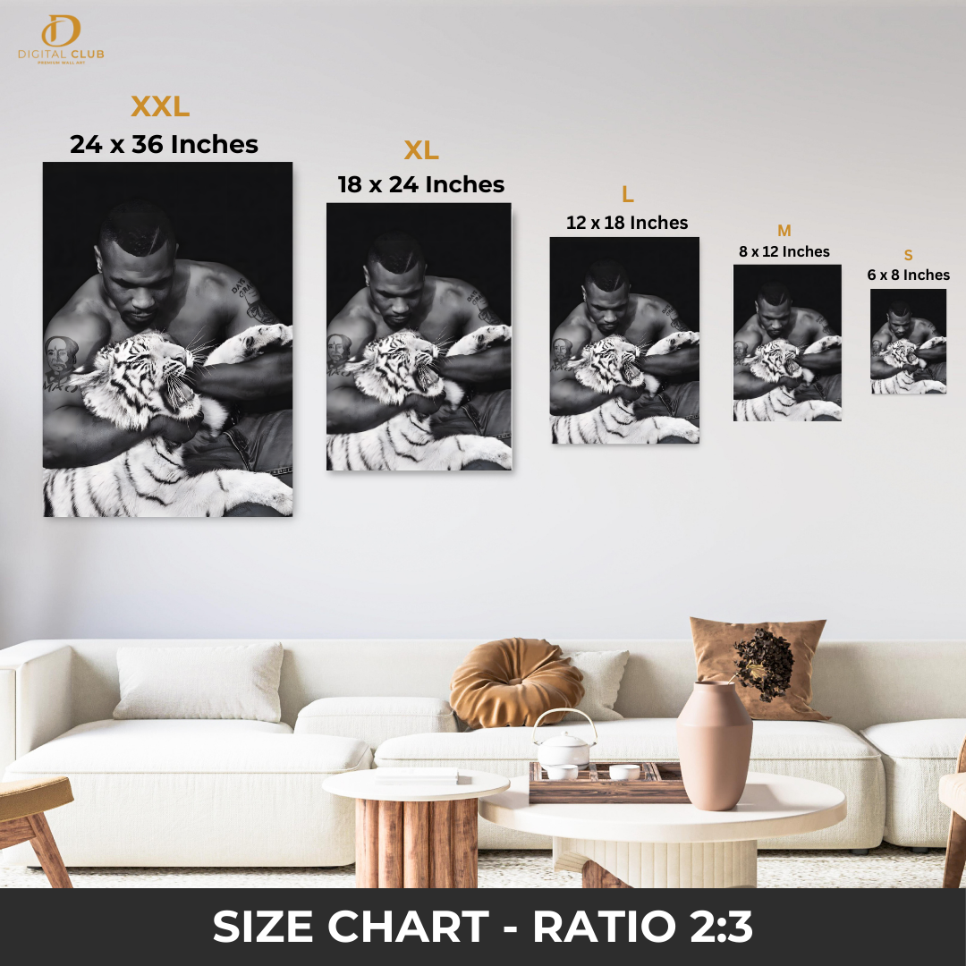 Mike Tyson - Boxing - Premium Wall Art