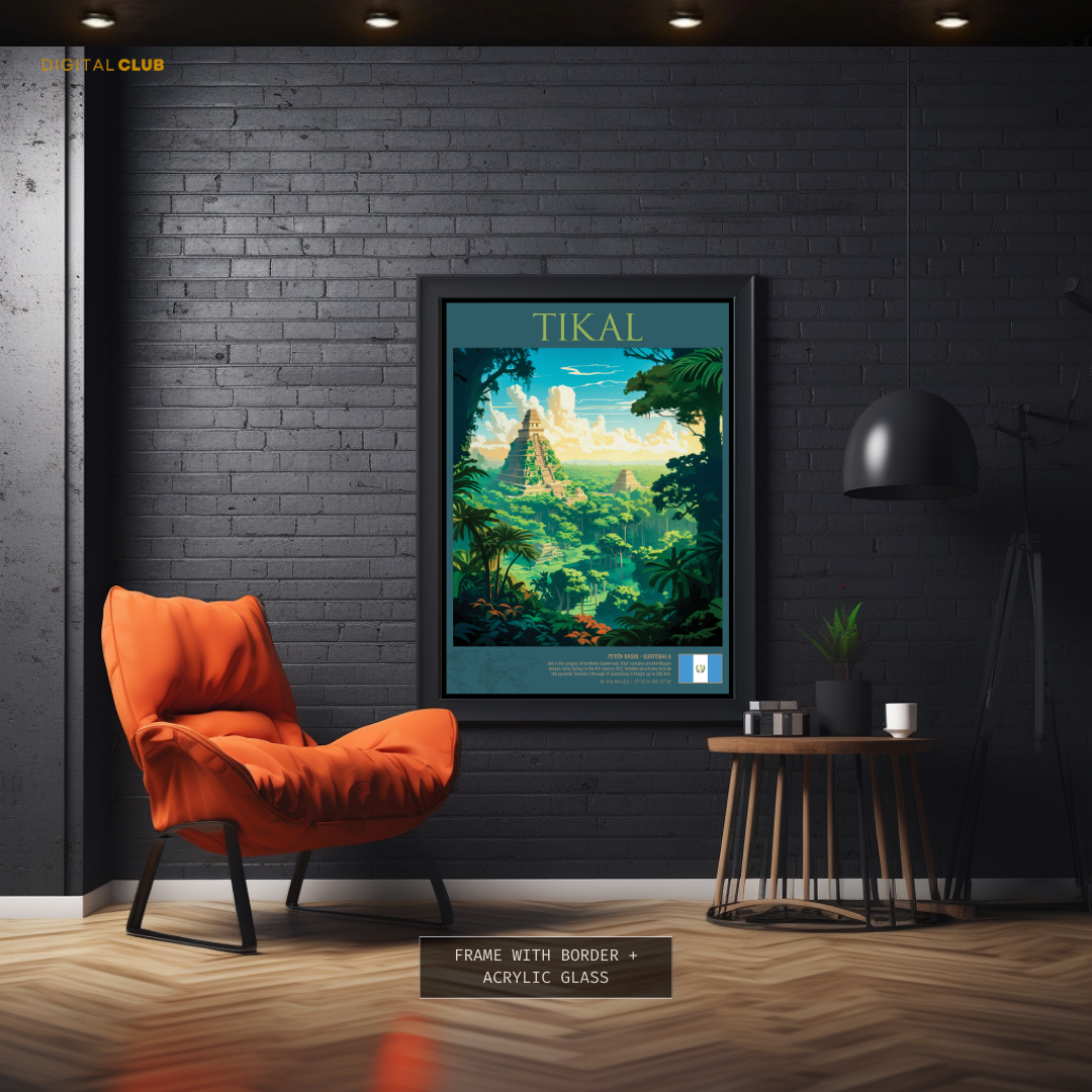 Tikal Guatemala Premium Wall Art