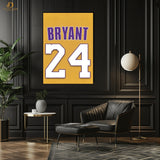 Bryant 24 - Basketball - Premium Wall Art