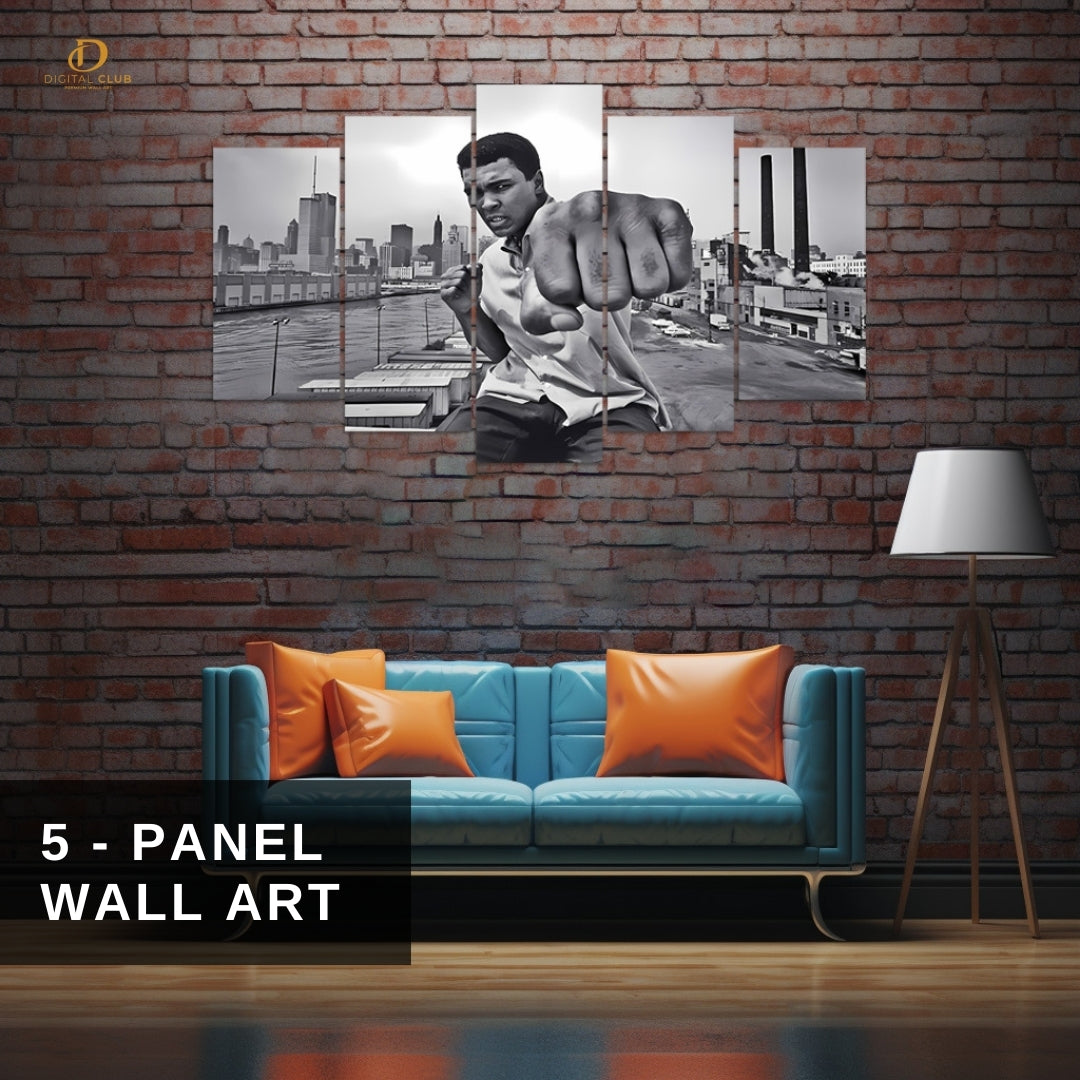 Muhammad ALI - Boxing - 5 Panel Wall Art