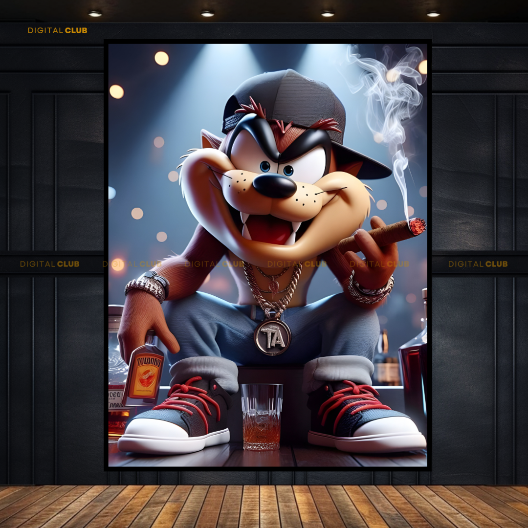 Taz Mania Looney Tunes Premium Wall Art