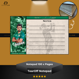 Babar Azam - Weekly Planner - Tear-Off Notepad x 100 Pages