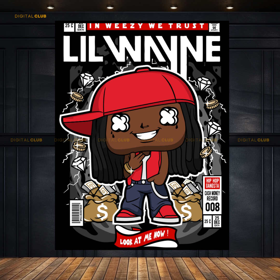 Lil Wayne Funko Pop Art Premium Wall Art