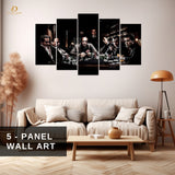 Godfather - Gangsters - 5 Panel Wall Art