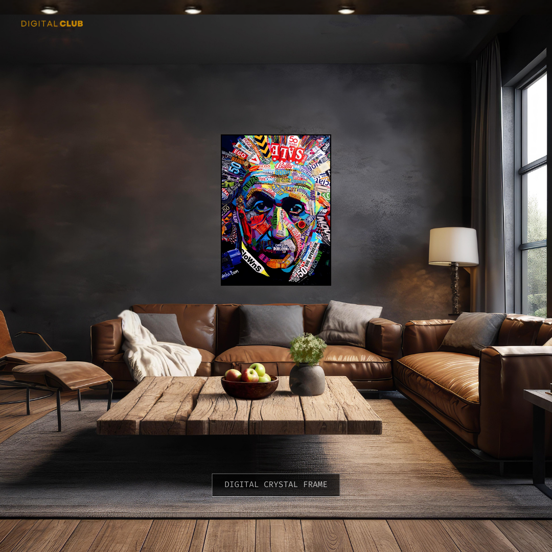 Einstein Pop Art Premium Wall Art