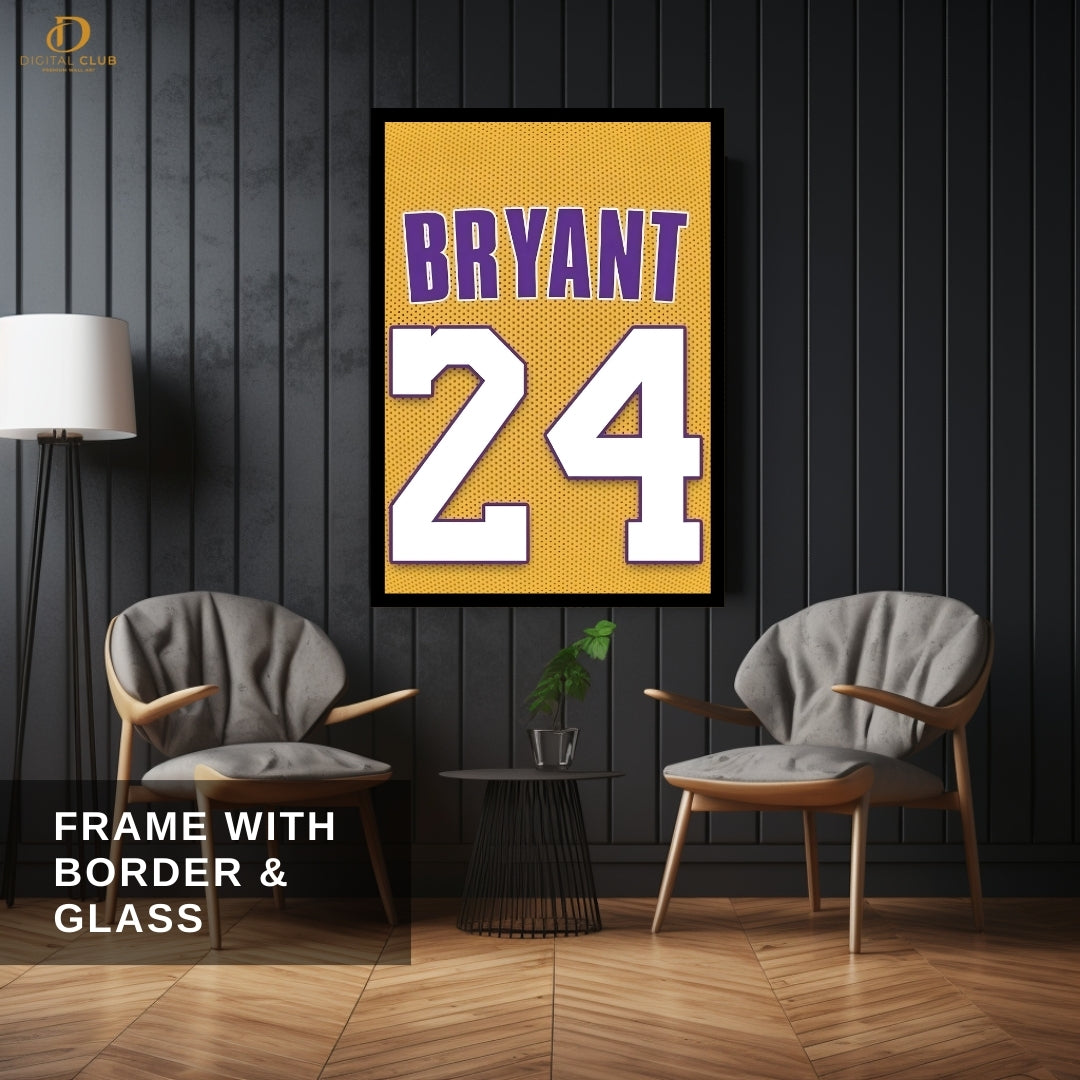 Bryant 24 - Basketball - Premium Wall Art