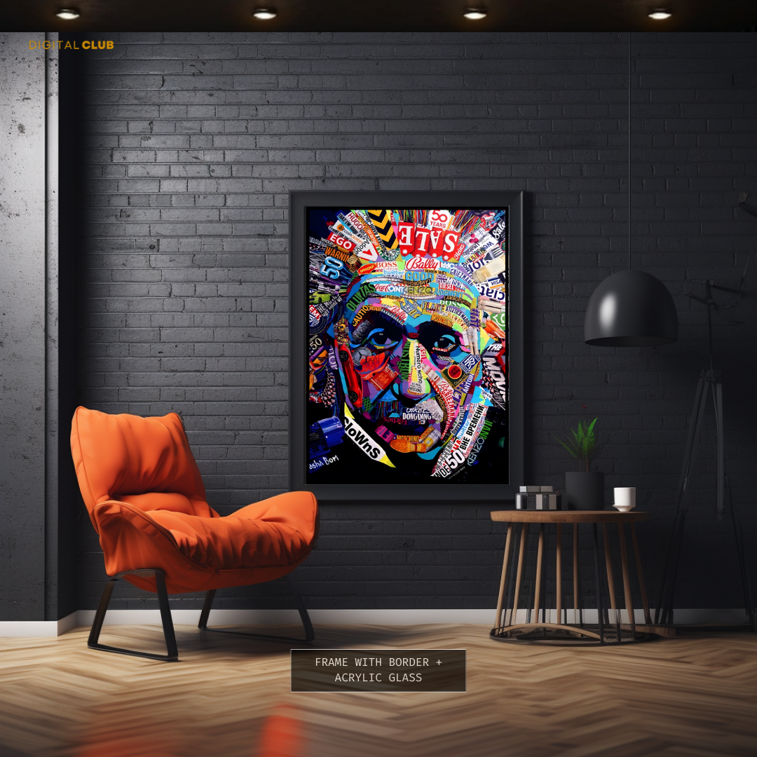 Einstein Pop Art Premium Wall Art