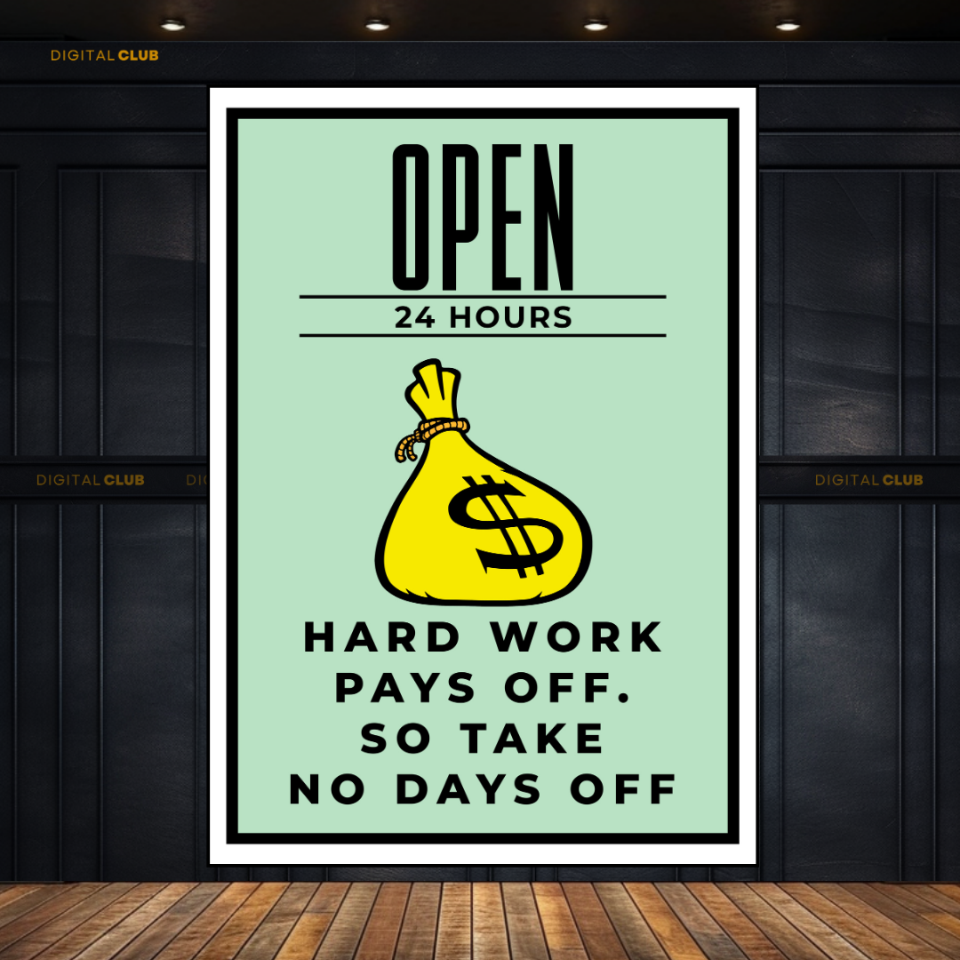 Monopoly Quote 12 Premium Wall Art