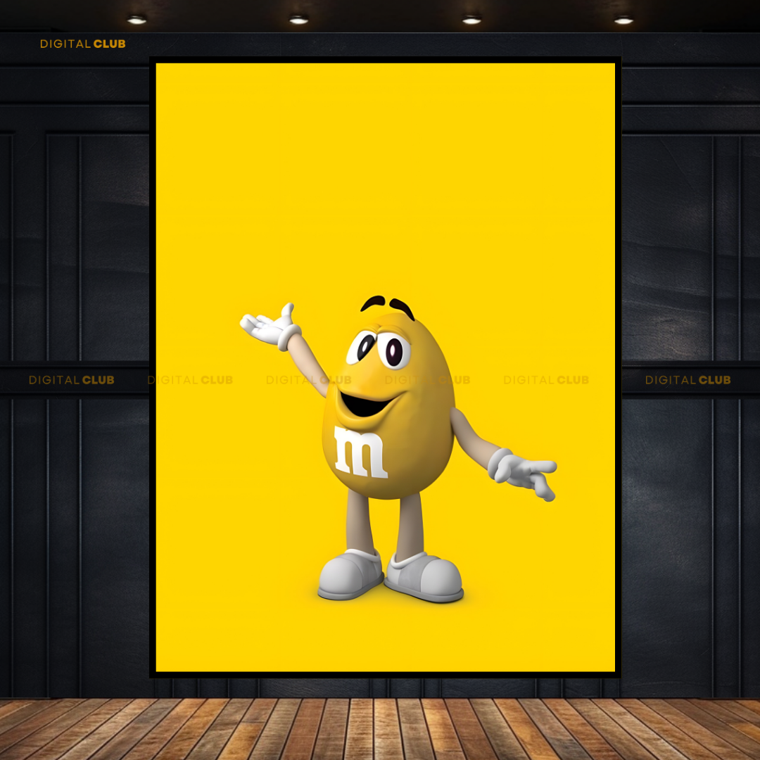 M&Ms Yellow - Artwork - Premium Wall Art